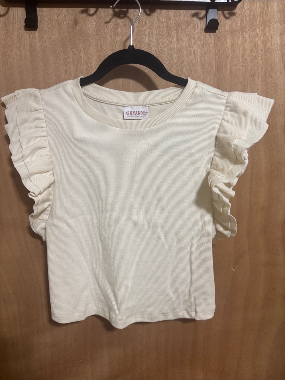 Shyanne Cream Ruffle Sleeve Tank Top